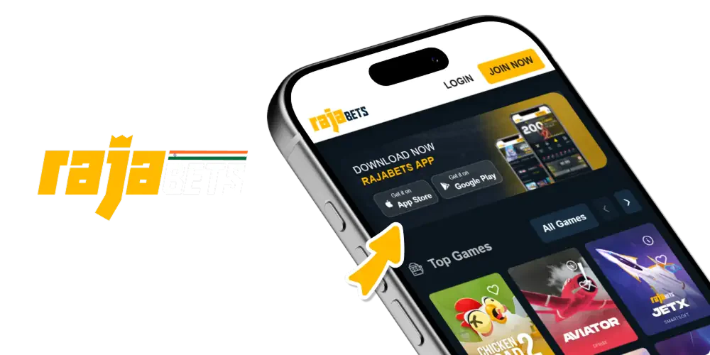 Rajabets mobile app for Android and iOS in India